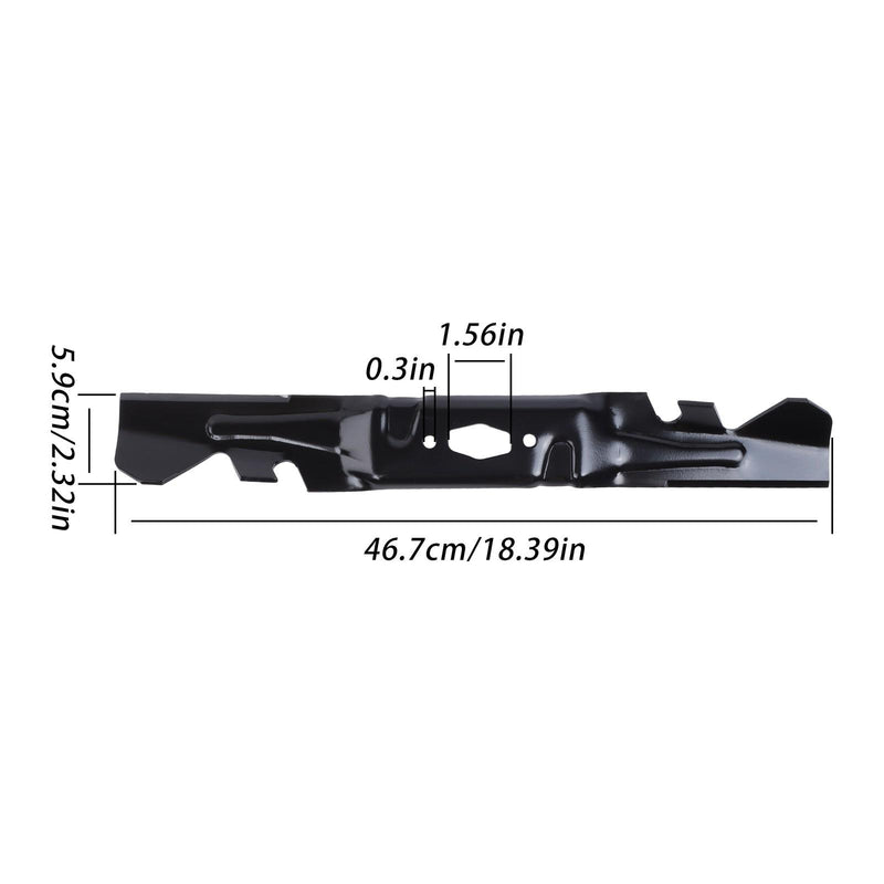 DURAFORCE For Cub Cadet 742P05086-X Xtreme 3PK Blade S-Hole XT1-GT54 XT2-ST54 ZT1 ZT2