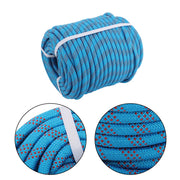DURAFORCE 1/2"×200' 48 Strands Polyester Braided Arborist Rope Blue & Red Rigging Rope