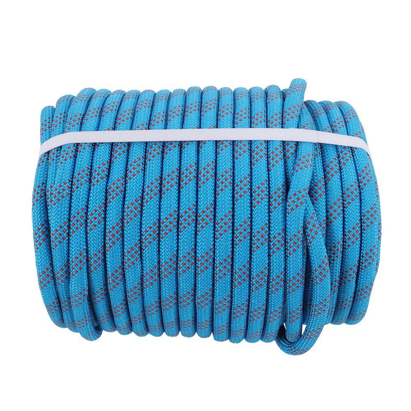 DURAFORCE 1/2"×200' 48 Strands Polyester Braided Arborist Rope Blue & Red Rigging Rope