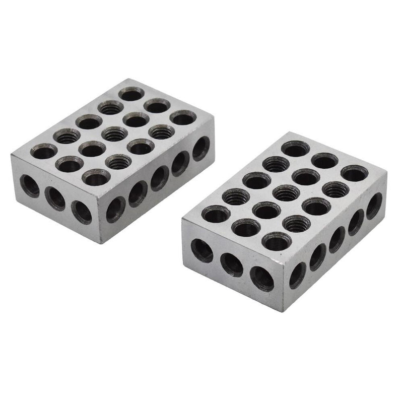 DURAFORCE High Precision 1-2-3 Blocks 23 Holes .0002" Machinist 123 Jig 5 Matched Pair