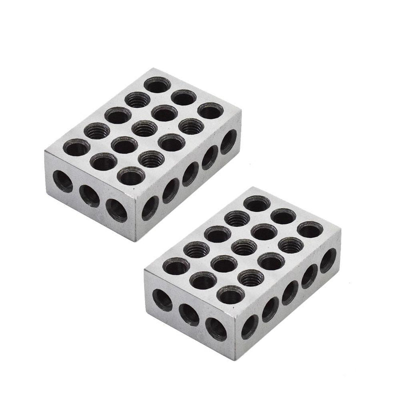 DURAFORCE High Precision 1-2-3 Blocks 23 Holes .0002" Machinist 123 Jig 5 Matched Pair