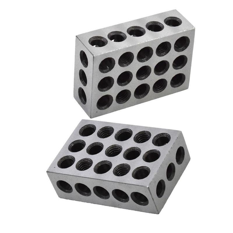 DURAFORCE High Precision 1-2-3 Blocks 23 Holes .0002" Machinist 123 Jig 5 Matched Pair