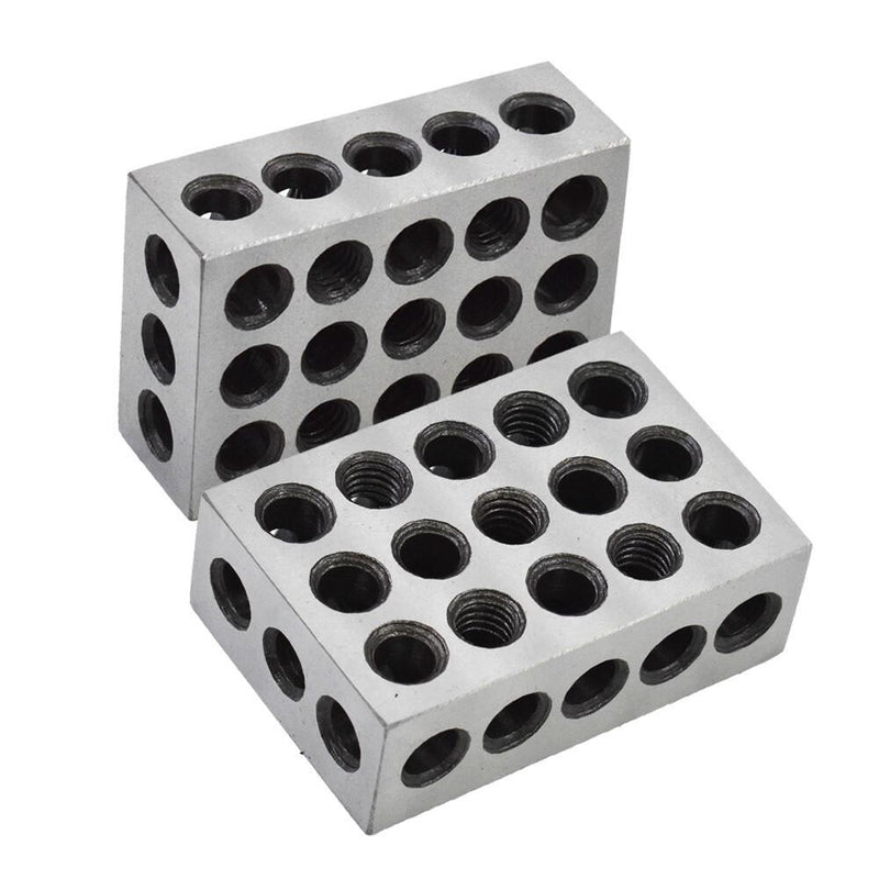 DURAFORCE High Precision 1-2-3 Blocks 23 Holes .0002" Machinist 123 Jig 5 Matched Pair
