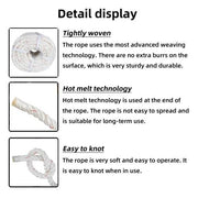 DURAFORCE 2038Lbs Arborist Tree Rope Bull Rope Braided Polyester Rope 3/4" × 100'