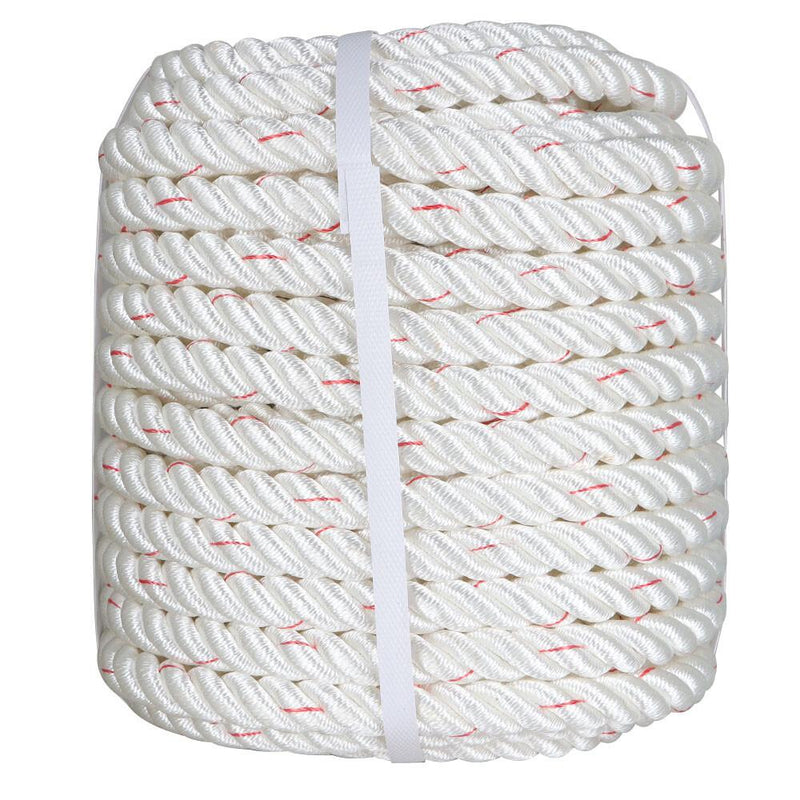 DURAFORCE 2038Lbs Arborist Tree Rope Bull Rope Braided Polyester Rope 3/4" × 100'