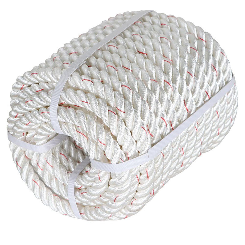 DURAFORCE 2038Lbs Arborist Tree Rope Bull Rope Braided Polyester Rope 3/4" × 100'