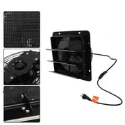 DURAFORCE Low Noise Shutter Exhaust Fan 10" Wall Mounted With Switch+Insect Mesh 980 CFM