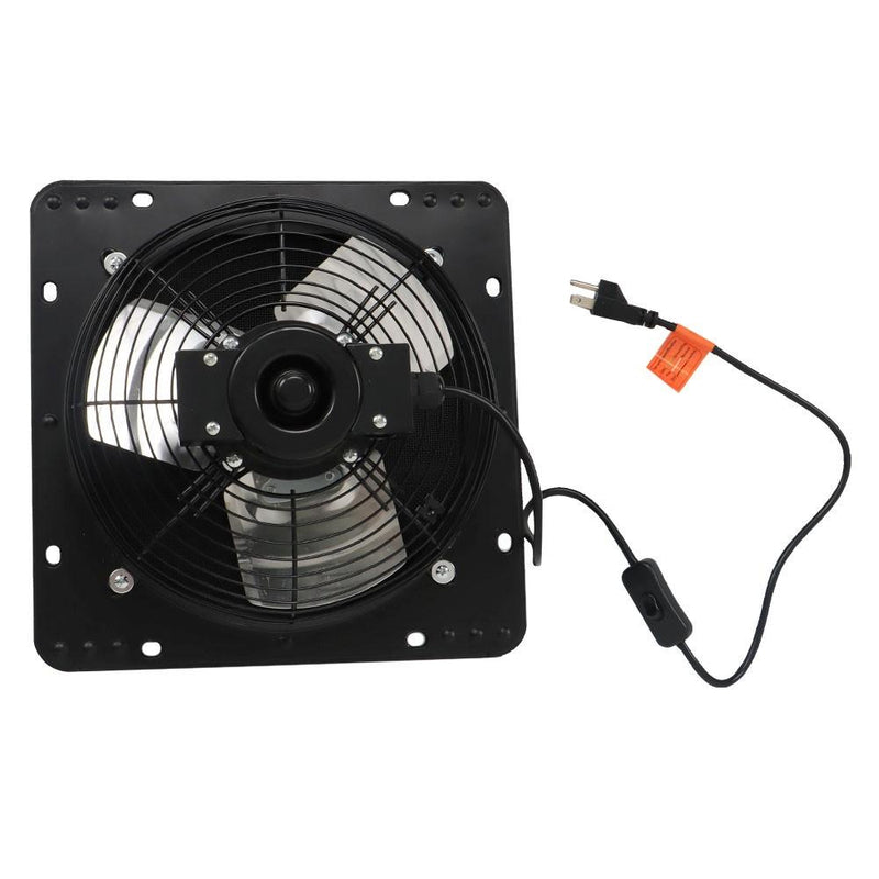 DURAFORCE Low Noise Shutter Exhaust Fan 10" Wall Mounted With Switch+Insect Mesh 980 CFM