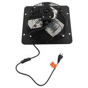 DURAFORCE Low Noise Shutter Exhaust Fan 10" Wall Mounted With Switch+Insect Mesh 980 CFM