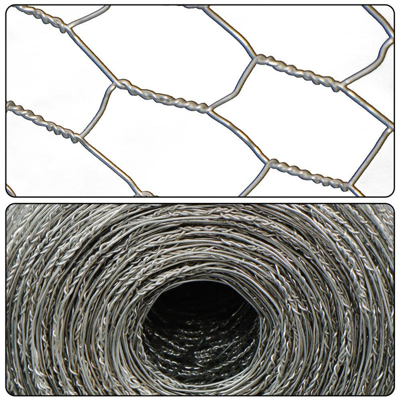 DURAFORCE 24"×100' 1" Holes Galvanized Poultry Net Metal Fencing Chicken Wire High Quality