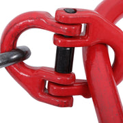 DURAFORCE 4 Ton/8800 lbs Capacity 3/8" x 5' G80 Chain Sling Double Legs w/ Grab Hooks