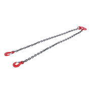 DURAFORCE 4 Ton/8800 lbs Capacity 3/8" x 5' G80 Chain Sling Double Legs w/ Grab Hooks