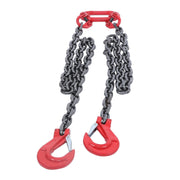 DURAFORCE 4 Ton/8800 lbs Capacity 3/8" x 5' G80 Chain Sling Double Legs w/ Grab Hooks