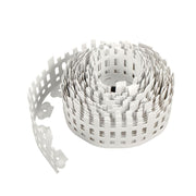 DURAFORCE 4.5'' x 50ft No-Dig White Plastic Landscape Edging With Anchoring Spikes Garden