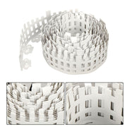 DURAFORCE 4.5'' x 50ft No-Dig White Plastic Landscape Edging With Anchoring Spikes Garden