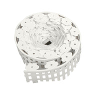DURAFORCE 4.5'' x 50ft No-Dig White Plastic Landscape Edging With Anchoring Spikes Garden