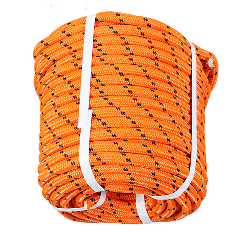 DURAFORCE 6180Lbs Breaking Strength Bull Rope Orange 1/2"×200' Double Braid Polyester Rope