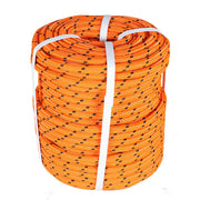 DURAFORCE 6180Lbs Breaking Strength Bull Rope Orange 1/2"×200' Double Braid Polyester Rope
