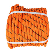 DURAFORCE 6180Lbs Breaking Strength Bull Rope Orange 1/2"×200' Double Braid Polyester Rope
