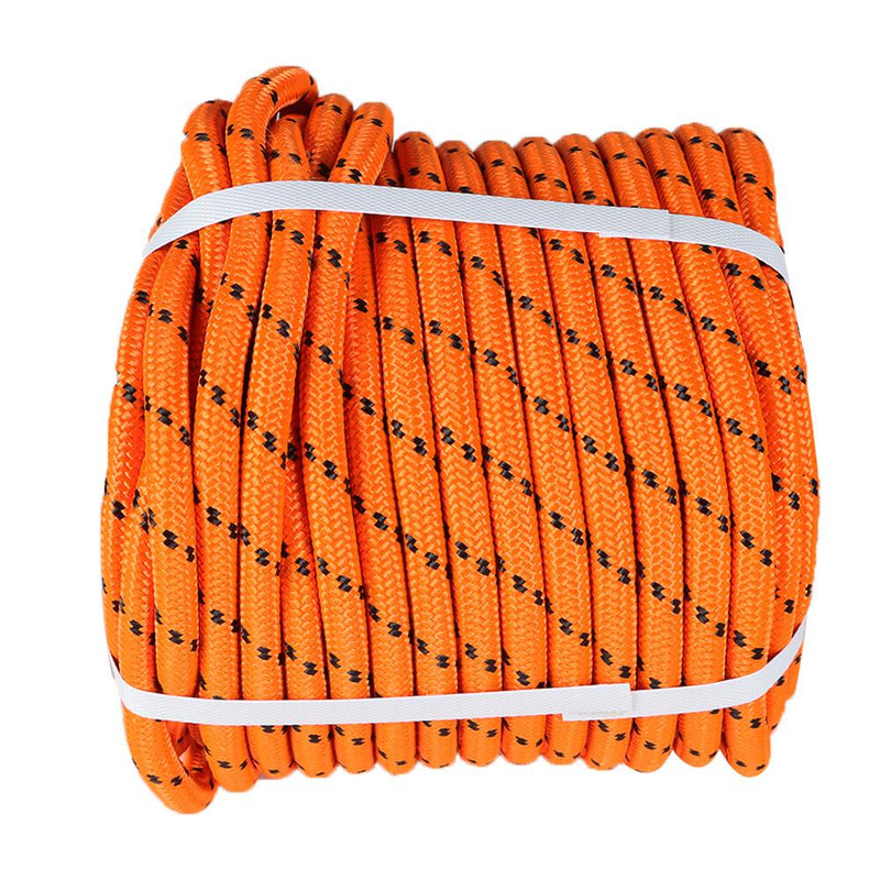 DURAFORCE 6180Lbs Breaking Strength Bull Rope Orange 1/2"×200' Double Braid Polyester Rope