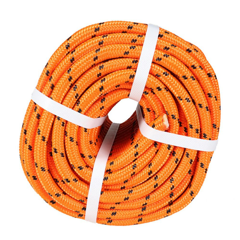 DURAFORCE 6180Lbs Breaking Strength Bull Rope Orange 1/2"×200' Double Braid Polyester Rope