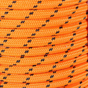 DURAFORCE 6180Lbs Breaking Strength Bull Rope Orange 1/2"×200' Double Braid Polyester Rope
