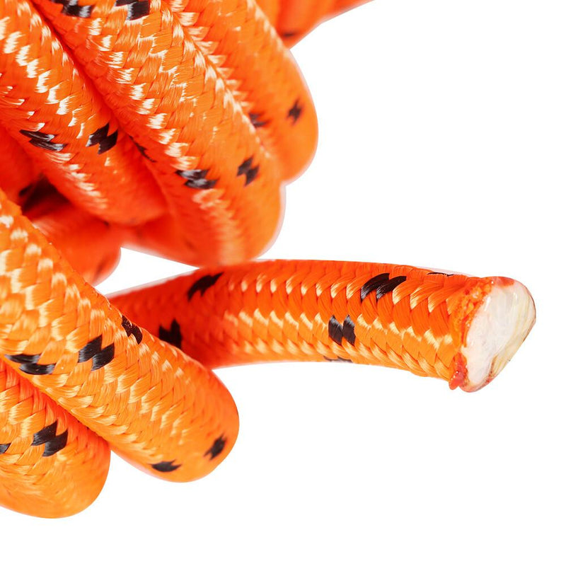 DURAFORCE 6180Lbs Breaking Strength Bull Rope Orange 1/2"×200' Double Braid Polyester Rope