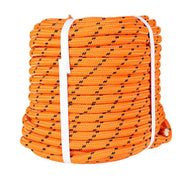 DURAFORCE 6180Lbs Breaking Strength Bull Rope Orange 1/2"×200' Double Braid Polyester Rope