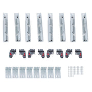 DURAFORCE 4 Pair 12 Inch Undermount Drawer Slides with Locking Device Soft Close 100lb