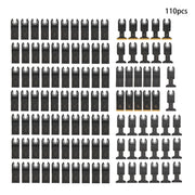 DURAFORCE 110-Piece Oscillating Saw Blades Set 6 Type Quick Release Multi Tool Blades