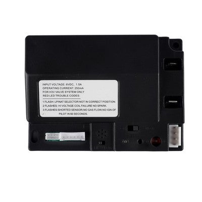 DURAFORCE 6V Electronic Ignition Fireplace Module Black for Heat-N-Glo H3V Valve System