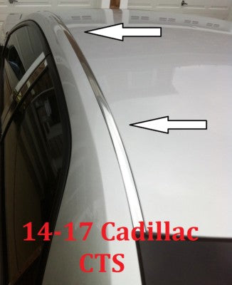 Chrome Roof Top Trim Molding Kit for 2014 2017 Cadillac CTS