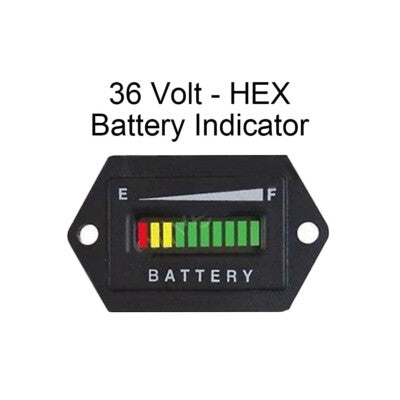 HEX Battery Status Meter Indicator 36V for Club Car EZGO Yamaha Golf Cart