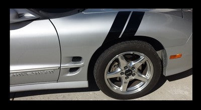 3 Inch Fender Stripe Hash Mark Decal Kit for Pontiac Firebird Trans Am