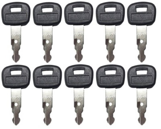 DURAFORCE 459A Key for Kubota Mini Excavator Backhoe Skid Steer Track Loader 10 Pack