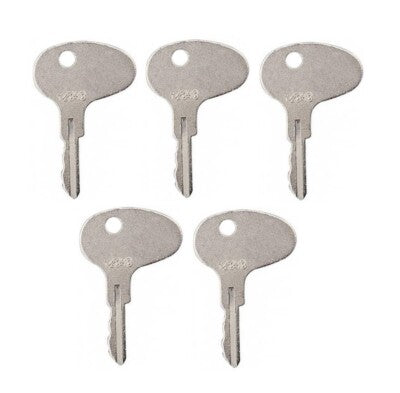 DURAFORCE (5) Keys for Mitsubishi Forklift Dozer Tractor International CAT Kubota 12343
