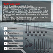 DURAFORCE Intake Exhaust Valves For 00-10 Acura Honda Saturn 3.2L 3.5L SOHC 24v J32A1
