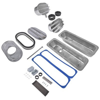 DURAFORCE Air Cleaner Dress Up kit Centerbolt Tall Style Valve Cover for Chevrolet SBC 400