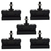 DURAFORCE 5Pcs CXA #2 250-302 Quick Change Tool Post Boring Turning & Facing Holder Lathe