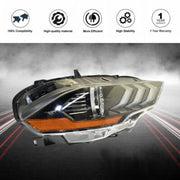 DURAFORCE LED DRL Projector Headlight Lamp Black Right Side Fit For Ford Mustang 2018-2020