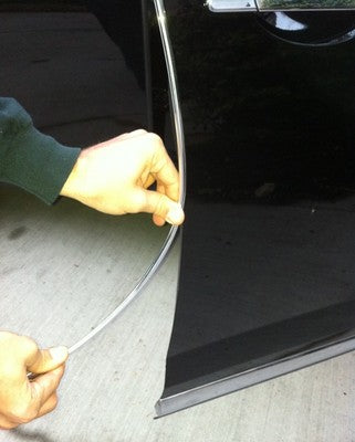 Flexible Chrome Door Edge Guard Molding Trim Protector 15 FT Roll 4 Doors