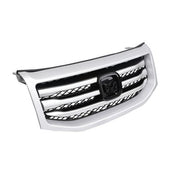 DURAFORCE For Honda Pilot 2012-2015 12-15 Front Bumper Silver Grille Molding Surround Trim