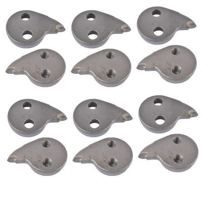 DURAFORCE Total Kit 12pcs Stump Grinder Teeth Compatible Rayco Super Tooth 3144C and 3144T