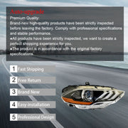 DURAFORCE LED DRL Projector Headlight Lamp Black Right Side Fit For Ford Mustang 2018-2020