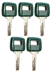 DURAFORCE 11039228 17225331 Ignition Keys for Volvo Loader Articulated Hauler 5 Pack