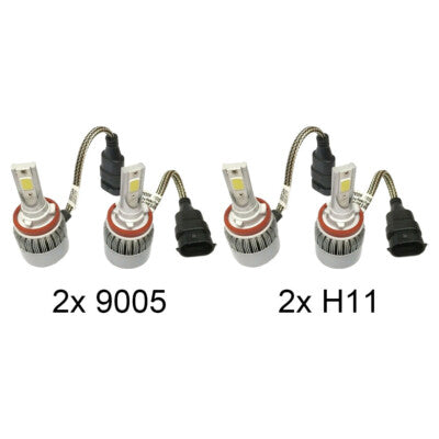 DURAFORCE 72W 7600LM COB LED Headlight Conversion Kit Hi Lo Beam for 10-16 Toyota Sequoia