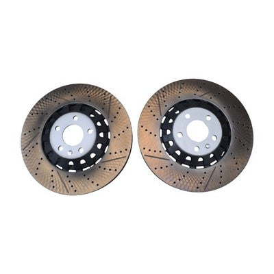 2X Disc Brake Rotors Pads Set 375mm Front Left Right for 2019 2021 for Audi A8