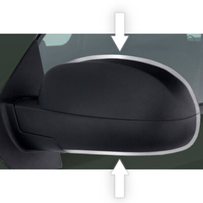 DURAFORCE Universal Chrome Side Mirror Trim Accent Molding Edge All Models