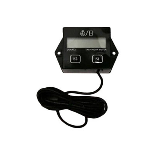 DURAFORCE Digital RPM Tach Hour Meter for 2 Stroke 4 Stroke Engines