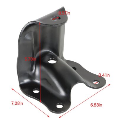 DURAFORCE Rear Leaf Spring Shackle Bracket Hanger Kit For Ford F150 F250 F350 Pickup 4WD